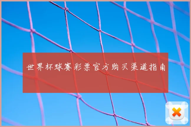 世界杯球赛彩票官方购买渠道指南