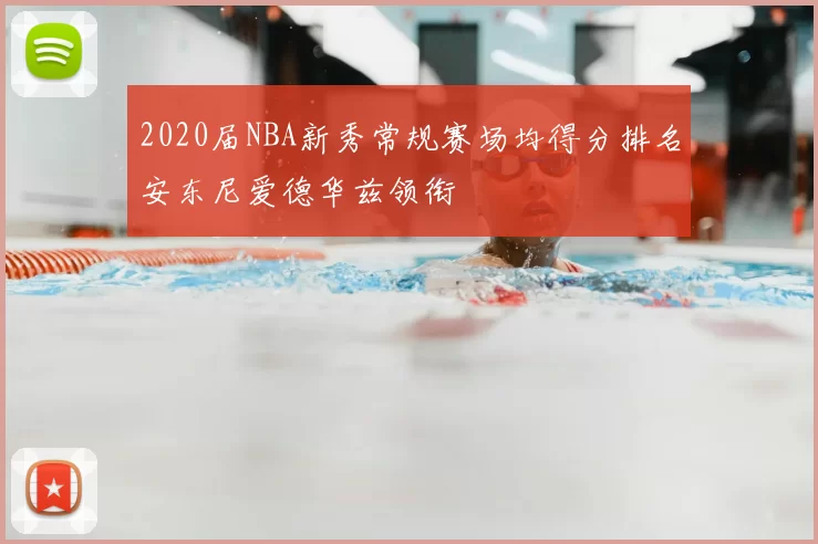 2020届NBA新秀常规赛场均得分排名安东尼爱德华兹领衔